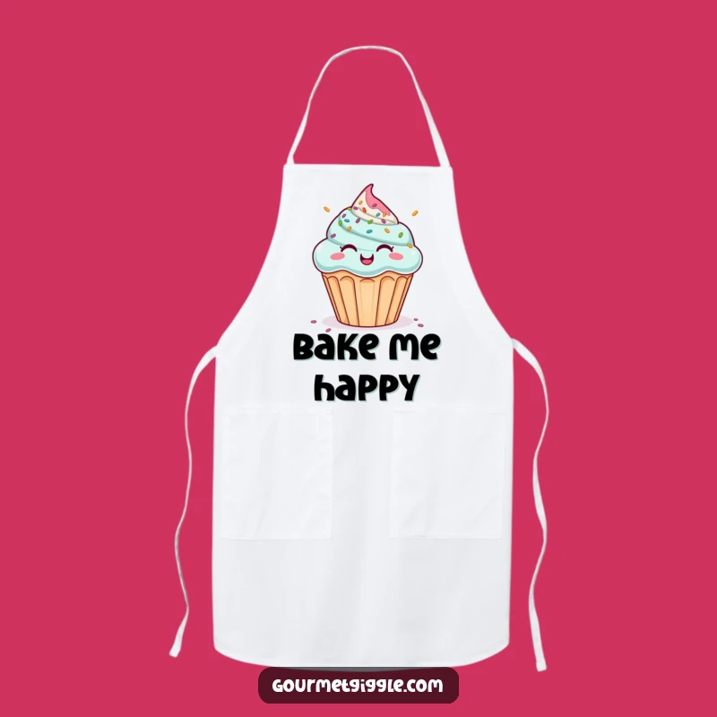 Funny Cupcake Apron: Giggling Sprinkles - Humorous Kitchen Gift!