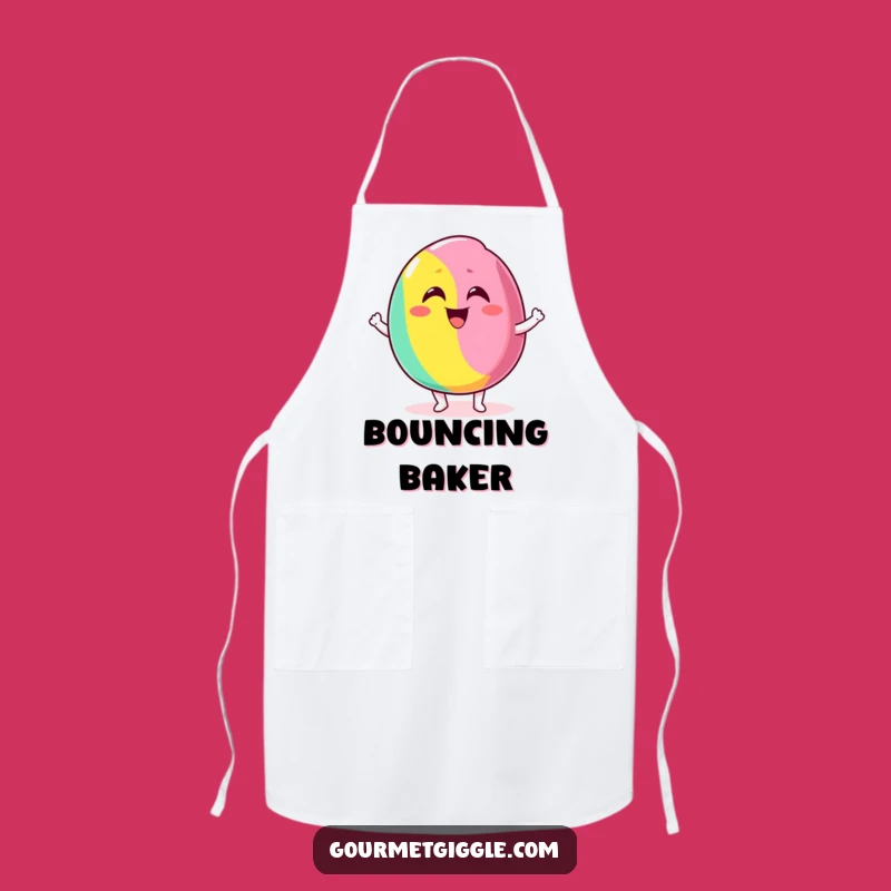 Funny Bouncing Candy Apron - Sweeten Your Cooking with a Grinning Treat