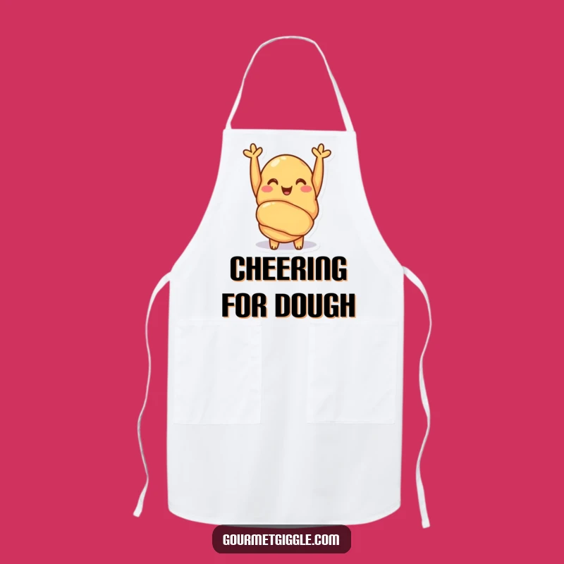 Funny Croissant Cheer Apron: Bake and Cheer with Joy