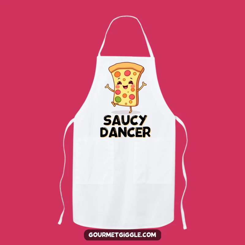 Funny Dancing Pizza Slice Apron: Kitchen Fun, Happy Legs, Perfect Funny Gift