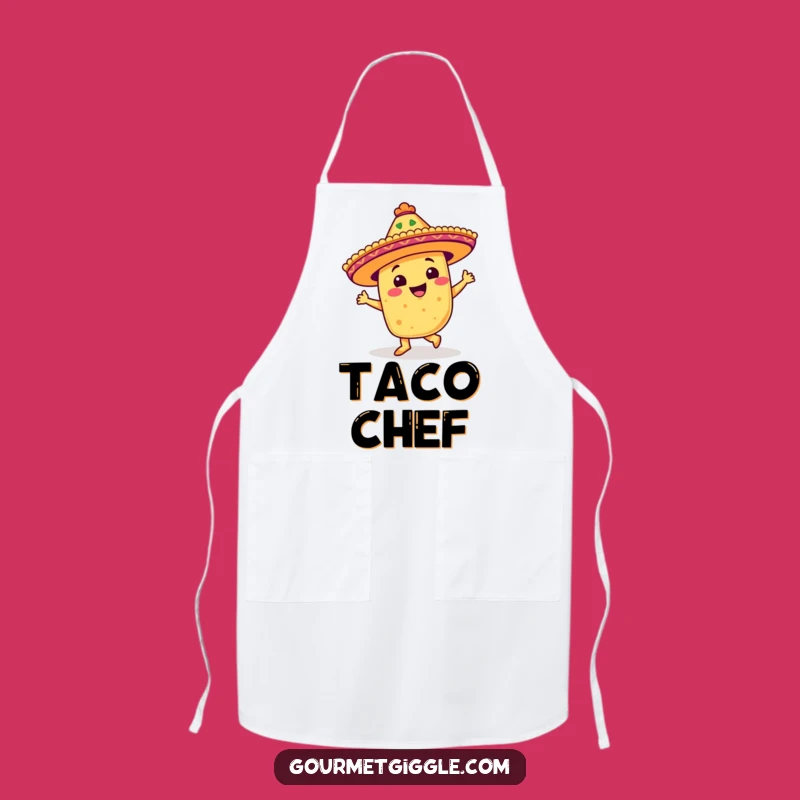 Funny Dancing Taco Apron: Kitchen Fiesta, Sombrero, Perfect Funny Gift