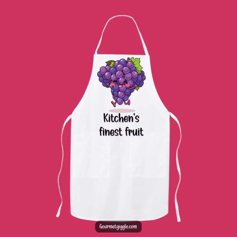 Funny Hopping Grapes Apron: Exuberant Fruit Kitchen Fun, Perfect Funny Gift