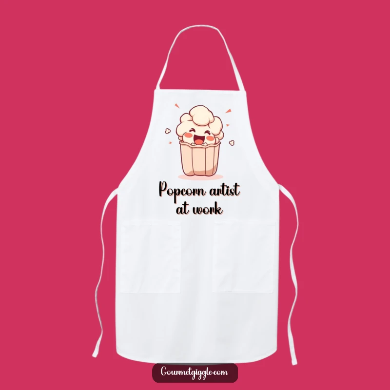 Funny Popcorn Kernel Apron - Cook Up Fun for Movie Nights and Parties
