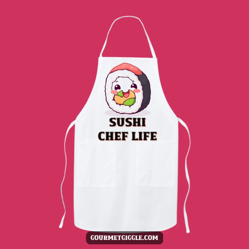 Funny Sushi Roll Apron: Cook with Joy and Rolling Flair!