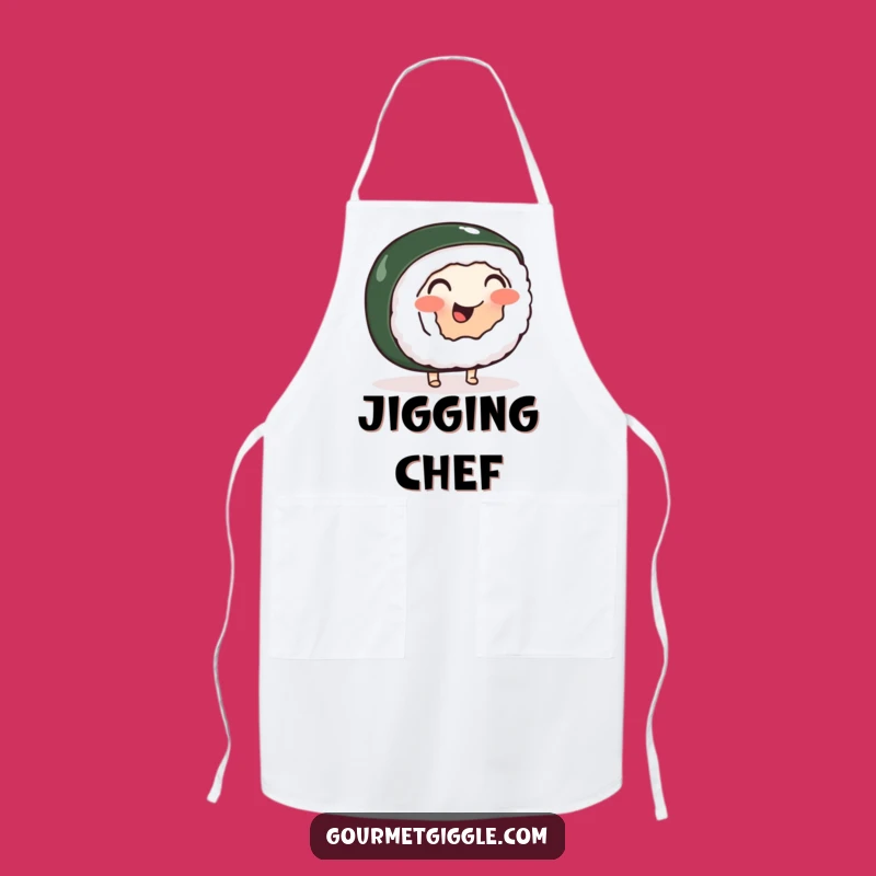 Funny Sushi Roll Jig Apron - Cook Up Laughs in the Kitchen