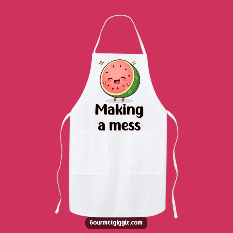 Funny Watermelon Cartwheel Apron: Cook with Giggles and Stars