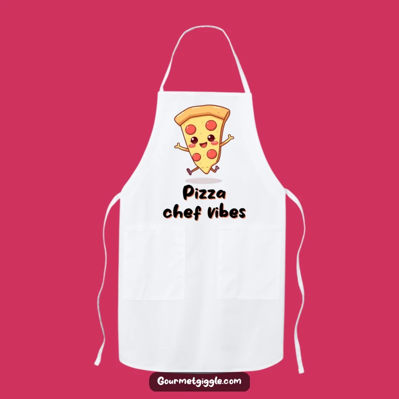 Funny Pizza Apron: Cook with a Skipping Slice of Fun