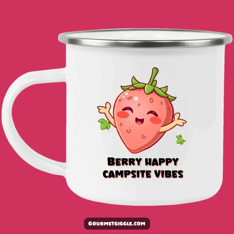 Funny Strawberry Wiggle Camping Mug - Hilarious Gift for Sweet Adventures