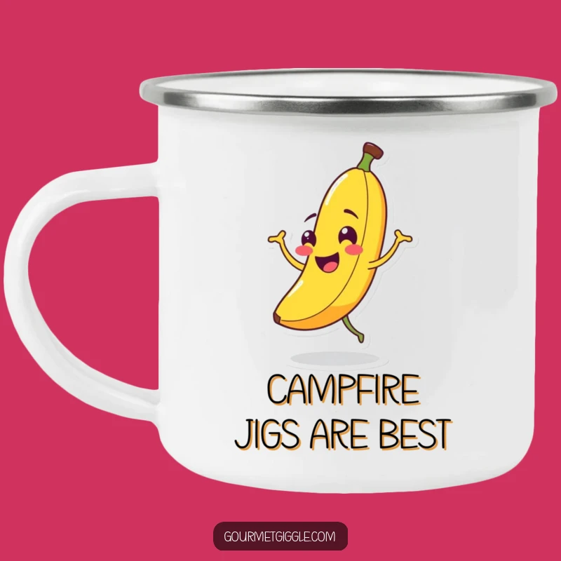 Funny Banana Jigging Camping Mug: Fuel Your Adventures with Fun
