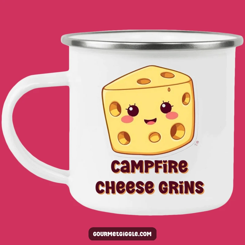 Funny Cheese Camping Mug - Fuel Your Adventures with Cheesy Humor