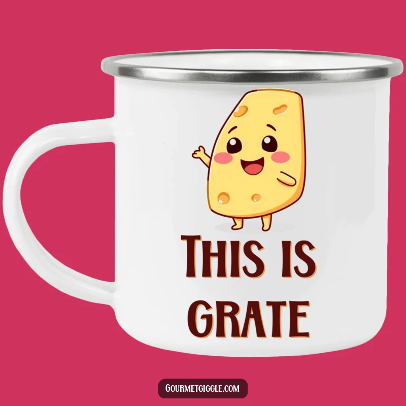 Funny Cheese Shimmy Camping Mug: Fuel Your Adventures with Cheesy Humor