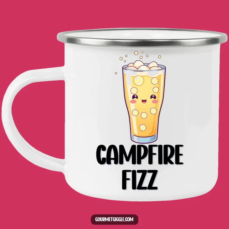 Funny Soda Camping Mug: Bubbly Cheerful Fizzing Outdoor Refreshing Gift