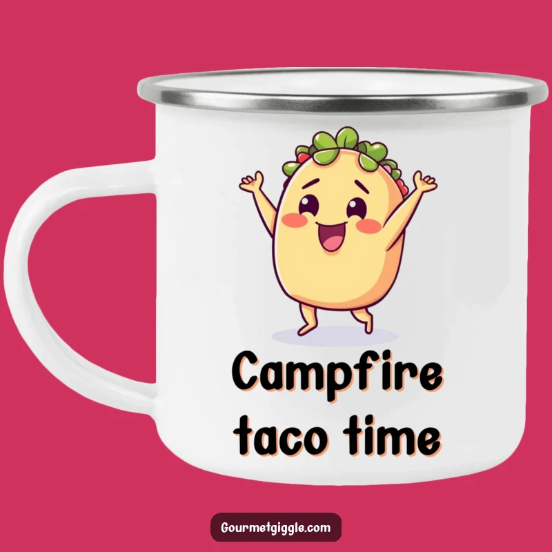 Funny Taco Dance Camping Mug: Fiesta Fun On The Go!