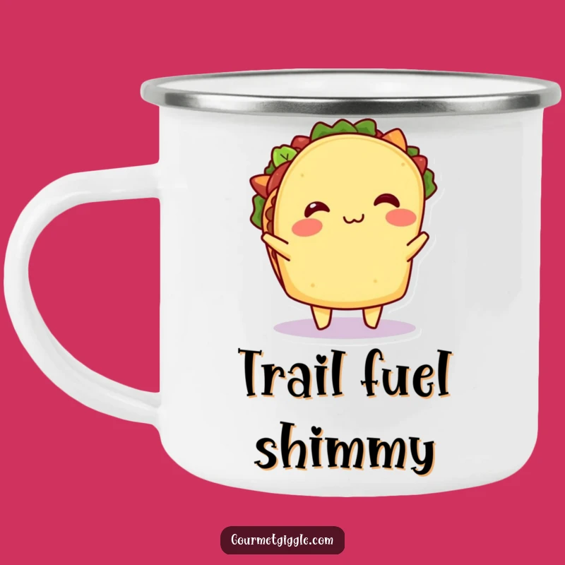 Funny Taco Shimmy Camping Mug: Trailside Smiles and Hilarious Sips