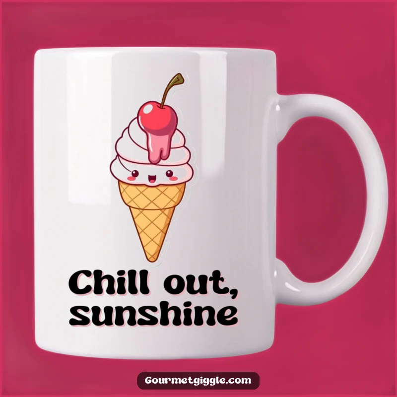 Funny Melting Ice Cream Mug: Delighted Cone, Perfect Funny Gift Idea