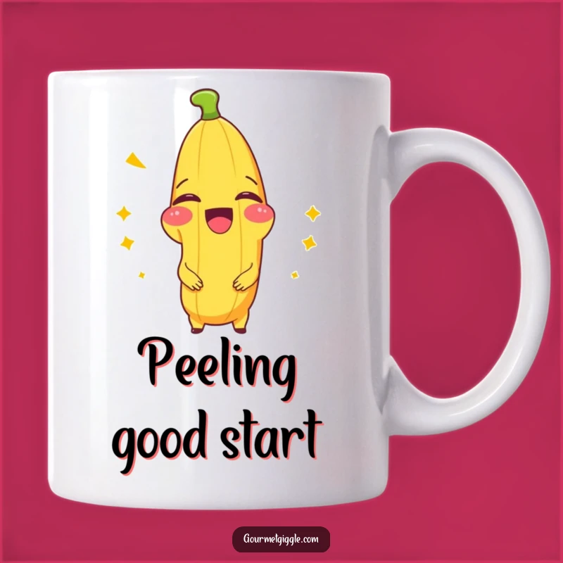 Funny Banana Splitting with Laughter Mug - Hilarious Fruit Gift for Joke Lovers