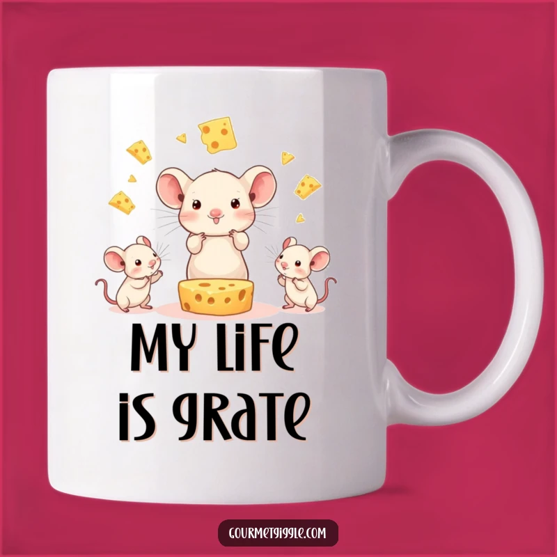 Funny Cheese Juggling Mice Mug: A Hilarious Gift for Dairy Lovers