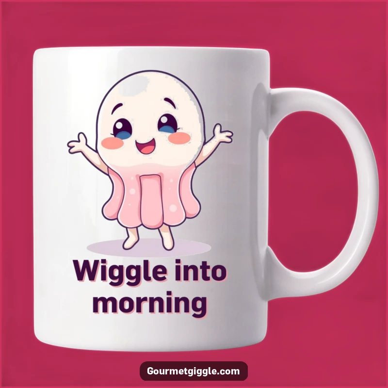 Funny Jelly Dance Mug: Wobbly & Happy, Quirky Gift Idea