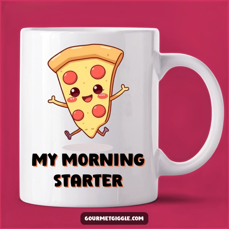 Funny Pizza Mug: Skipping Slice for a Cheerful, Delicious Start