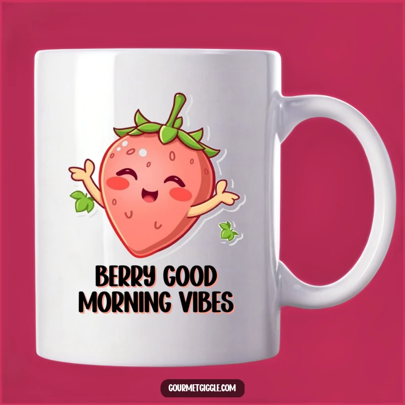 Funny Strawberry Wiggle Mug - Hilarious Gift for Fruit Lovers