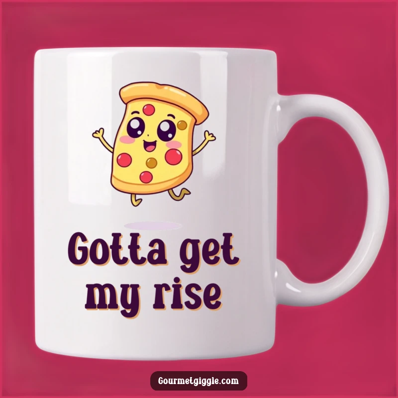 Funny Happy Pizza Mug, A Joyful Slice of Humor for Foodies and Fun Lovers