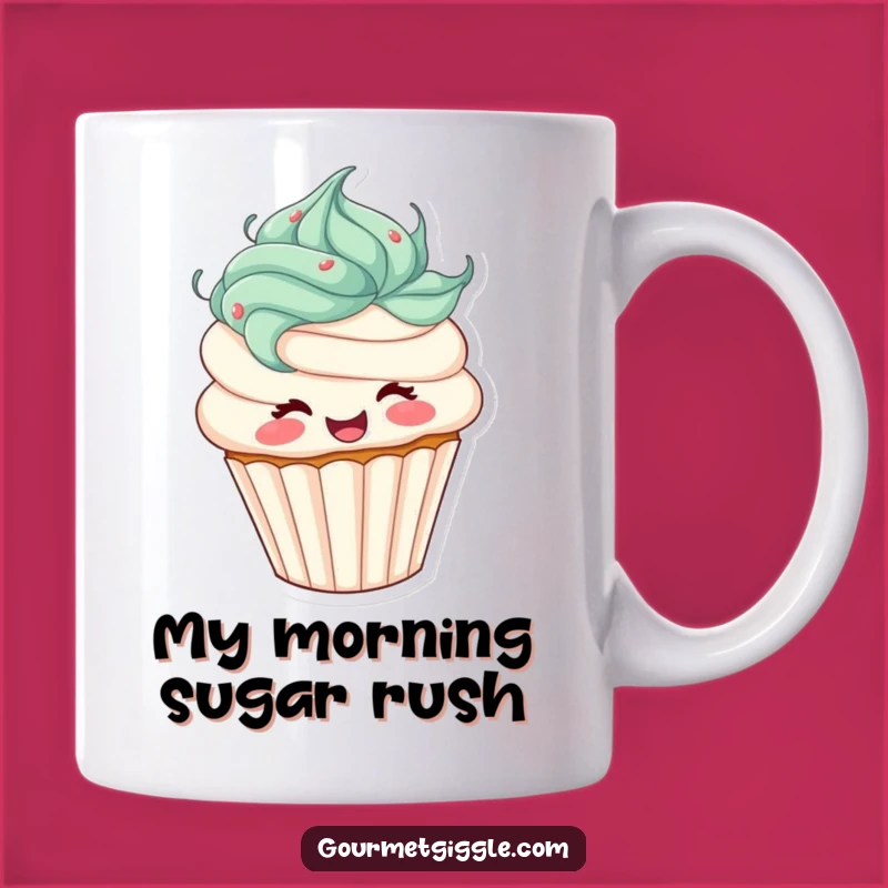 Funny Cupcake Twirl Mug: Joyful Frosting Hair Spinning Delight - The Ultimate Funny Gift!