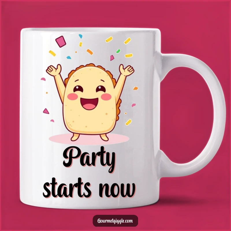 Funny Laughing Taco Confetti Mug: The Ultimate Fiesta Gift for Taco Lovers