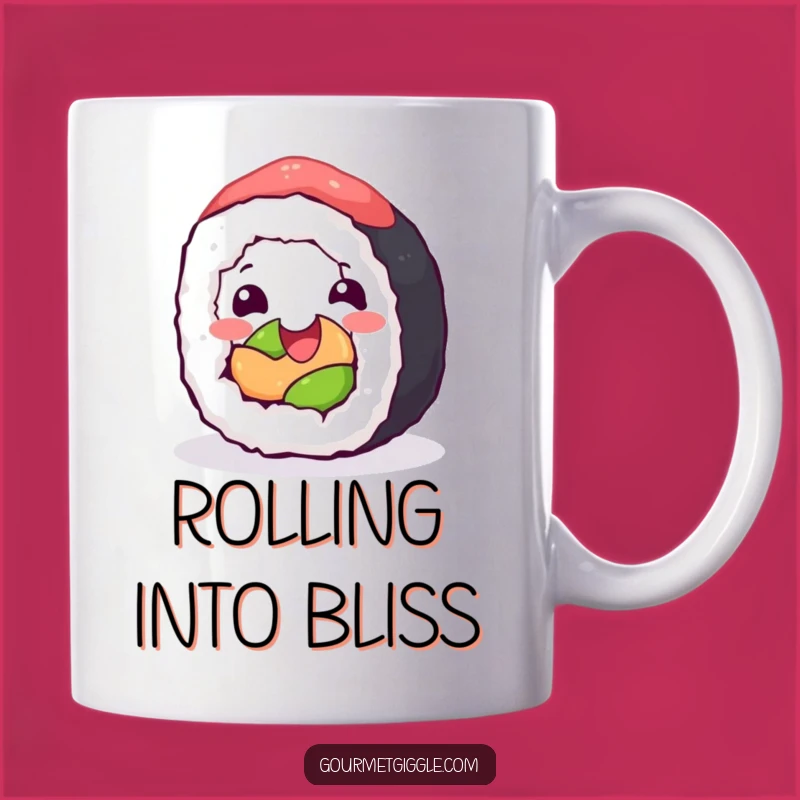Funny Sushi Roll Mug: Rolling with Joy for Your Coffee Gift!