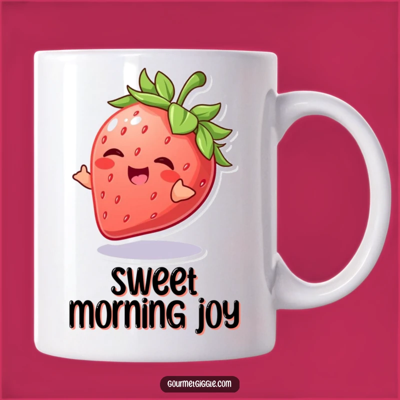 Funny Strawberry Mug: Giggling Fruit, Playful Spin, Sweet Gift Idea