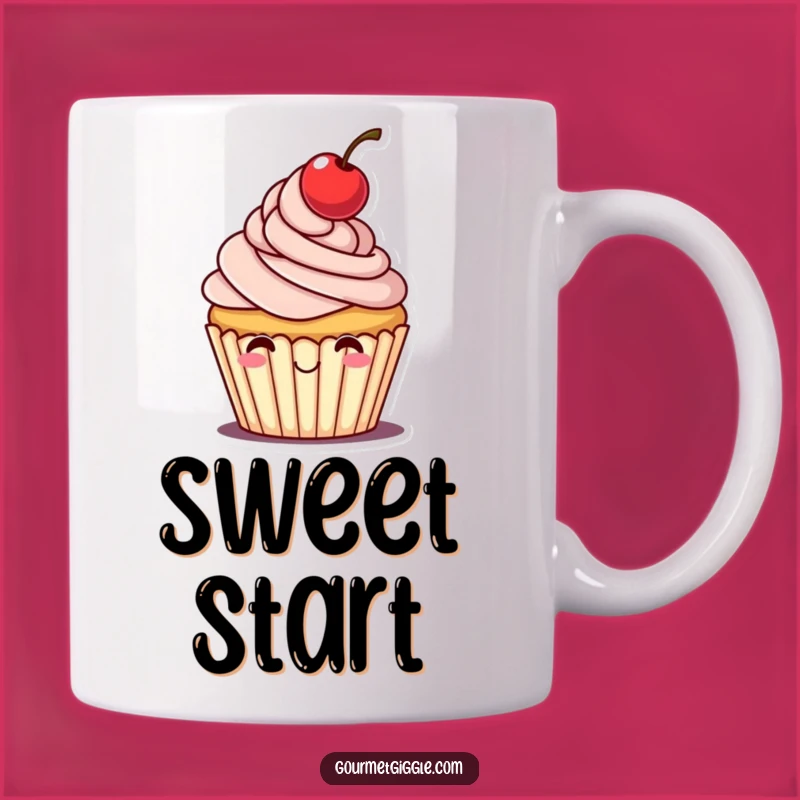 Funny Cheerful Cupcake Mug: Hat Tip, Sweet Humor, Perfect Funny Gift