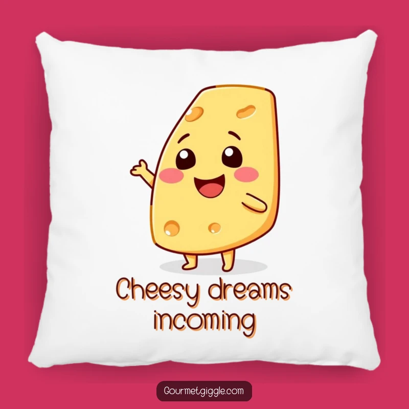 Funny Cheese Shimmy Pillow: Cozy Comfort with a Cheesy Grin