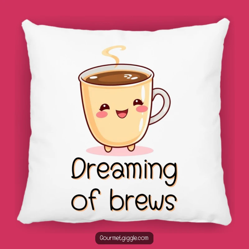 Funny Coffee Twirling Pillow - Cuddle Up with Your Favorite Brew