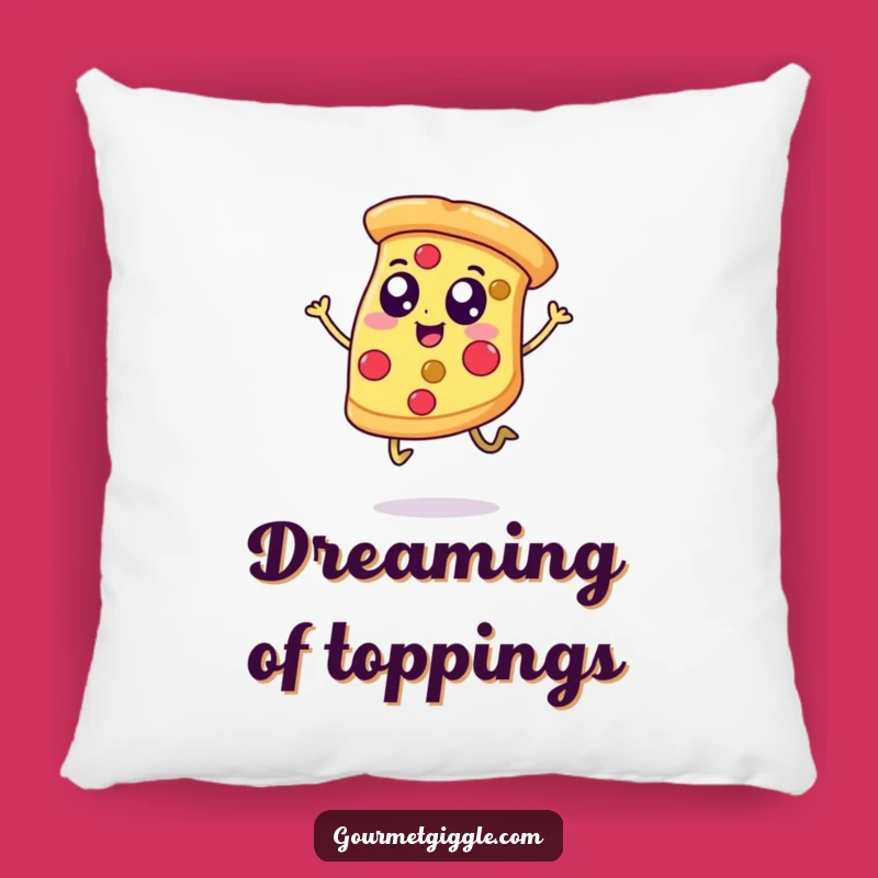 Funny Happy Pizza Pillow, Add a Slice of Comfort and Cheer to Your Sofa