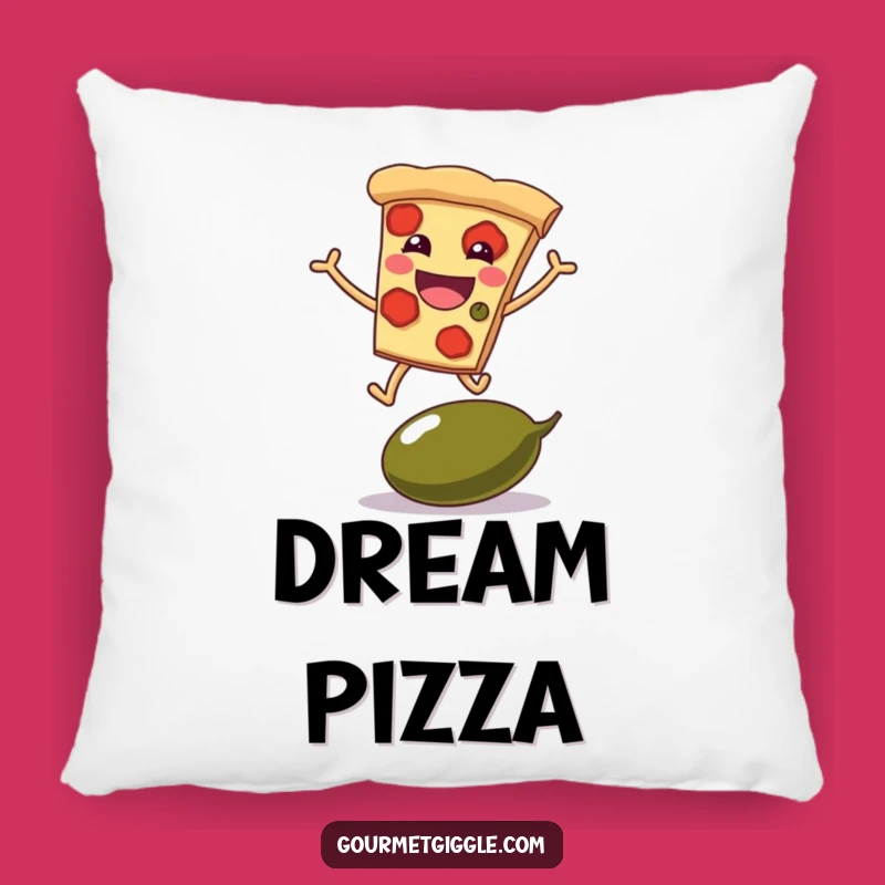 Funny Pizza Leap Pillow - Snuggle Up with a Hilarious Slice