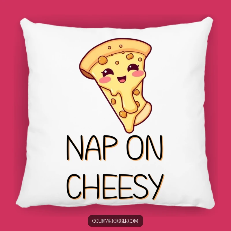 Funny Pizza Pillow: Cheesy Topping Sliding Cozy Comfort Food Gift