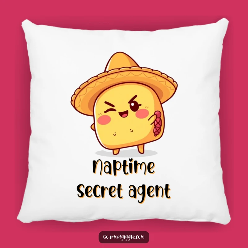 Funny Taco Sombrero Pillow: Comfy and Hilarious Fiesta Accent