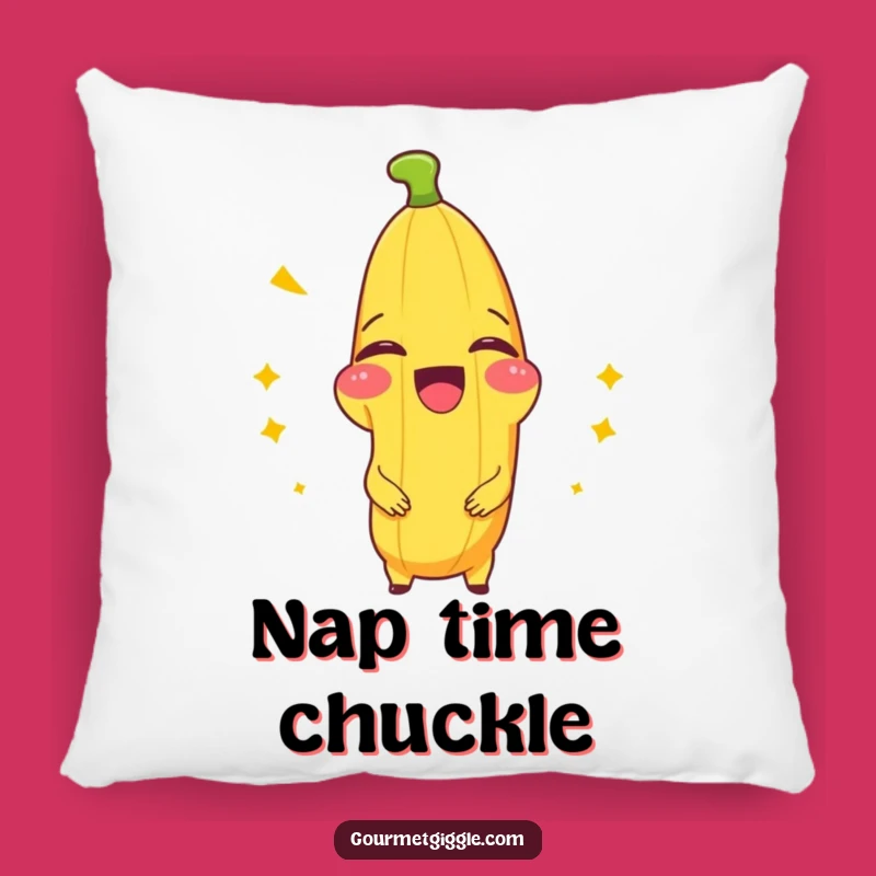 Funny Banana Splitting with Laughter Pillow - Comfy Cuddles and Comedy
