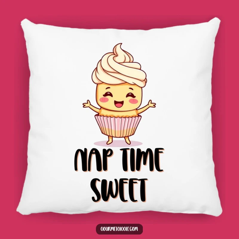 Funny Cupcake Pillow: Cozy Comfort with a Dancing Treat