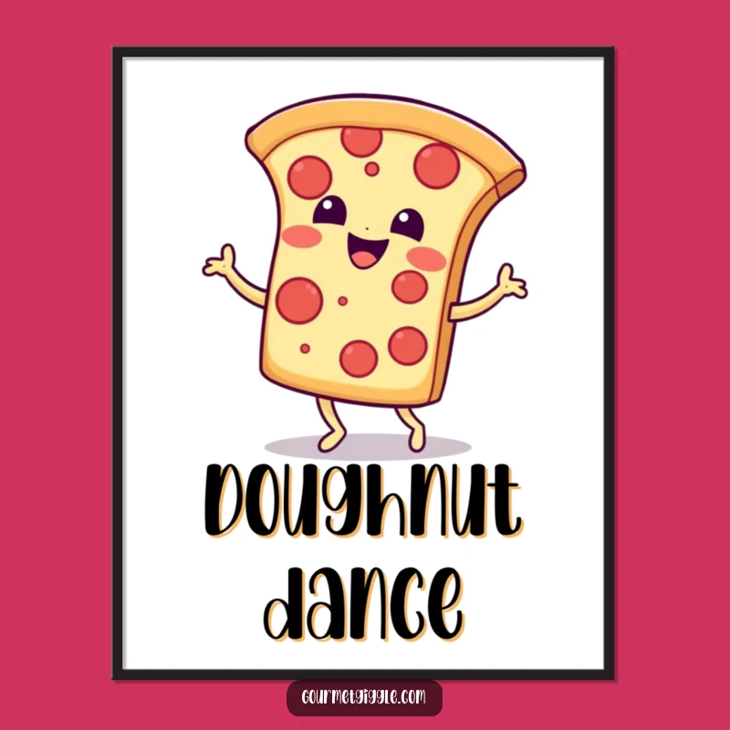 Funny Pizza Jig Digital Art: Printable Joyful Slice for Instant Cheer!