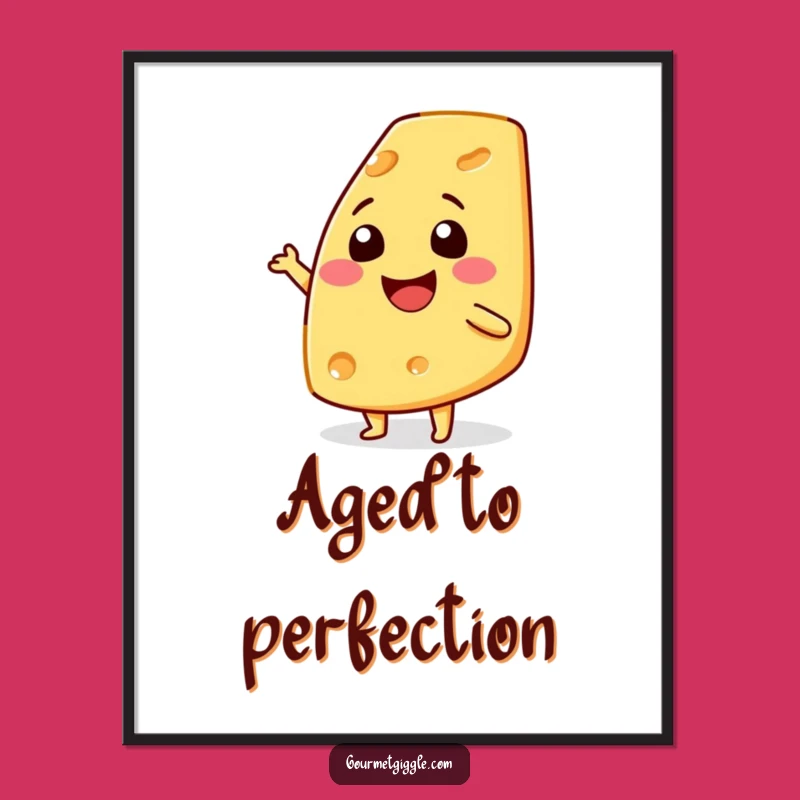 Funny Cheese Shimmy Digital Art: Instant Cheesy Joy for Your Walls