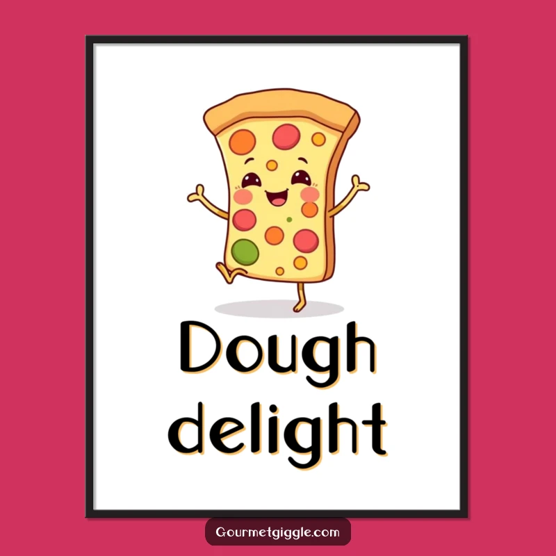 Funny Dancing Pizza Slice Digital Art: Instant Smiles, Happy Legs, Perfect Funny Gift
