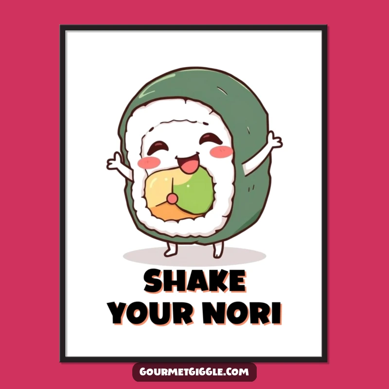 Funny Sushi Dance Digital Art: Wobbly Roll Character Download