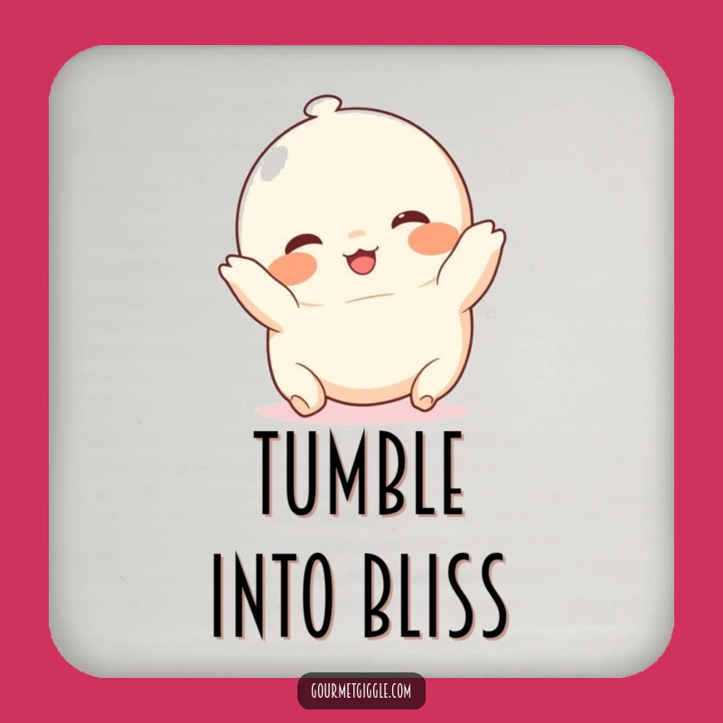 Funny Chubby Dumpling Coaster Set: Protect Your Surfaces with Cute Humor and Delicious Style
