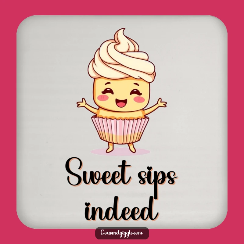 Funny Cupcake Coasters: Protect Surfaces with a Dancing Treat