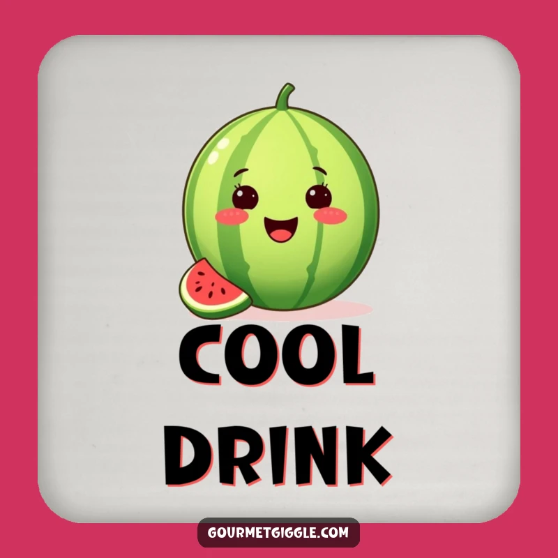 Funny Watermelon Coaster - Protect Surfaces with Summer Flair