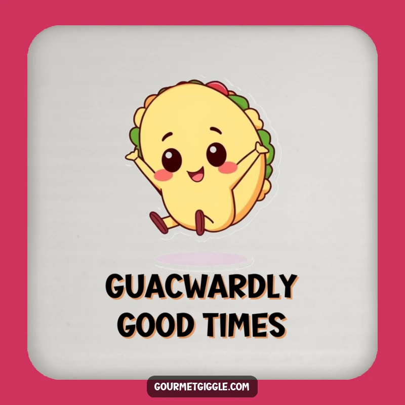 Funny Taco Cartwheel Coaster, Lively Drink Protector, Perfect Funny Gift