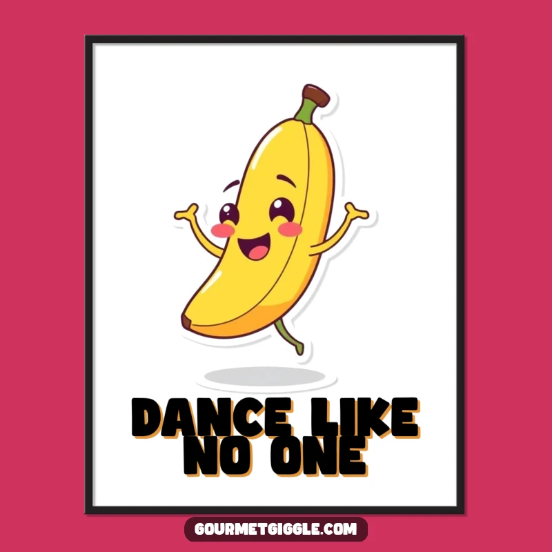 Funny Banana Jigging Poster: Decorate Your Walls with Dance Fever
