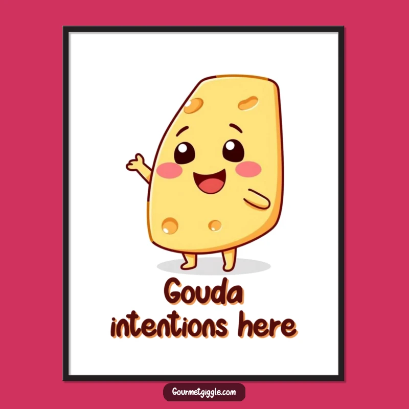Funny Cheese Shimmy Poster: Add Cheesy Cheer to Your Walls