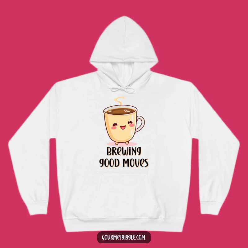 Funny Coffee Twirling Hoodie - Cozy Comfort for Your Coffee Break
