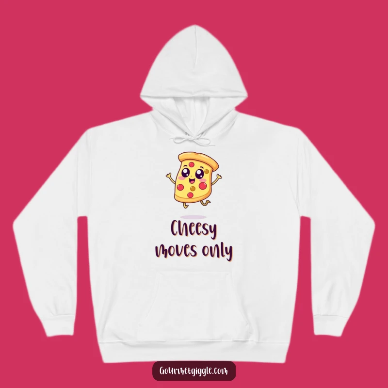 Funny Happy Pizza Hoodie, Cozy Comfort with a Slice of Cheerful Merriment